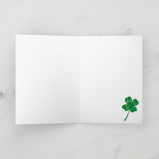 Goed gelul, vier-bladluiken Kaart voor het stimule (Binnen)