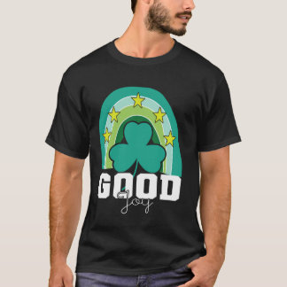 Goed Genoegen Regenboog Driebladige Klaver Inspire T-shirt