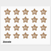 Goed gepersonaliseerde leraar Gold Star Ster Sticker (Vel)