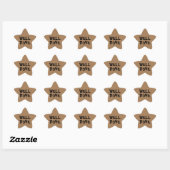 Goed gepersonaliseerde leraar Gold Star Stic Ster Sticker (Vel)