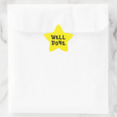 Goed gepersonaliseerde leraar Yellow Star Ster Sticker (Tas)