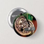 Goed geplaatste medaille ronde button 5,7 cm (Voorkant /achterkant)