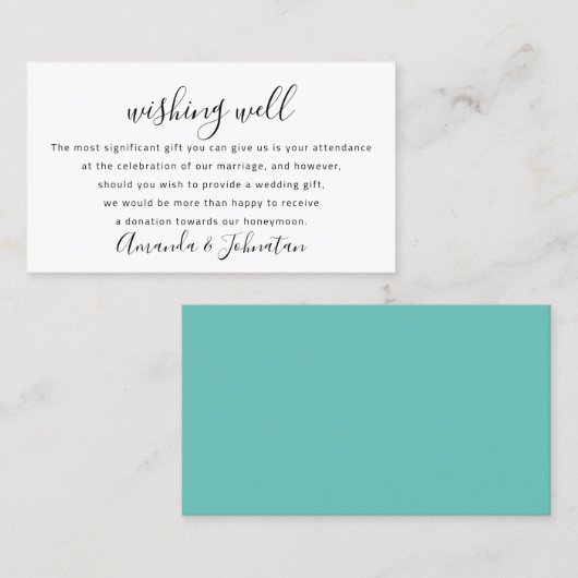 Goed geprezen voor huwelijksuitnodiging Honeymoon  Visitekaartje (Voorkant / Achterkant)