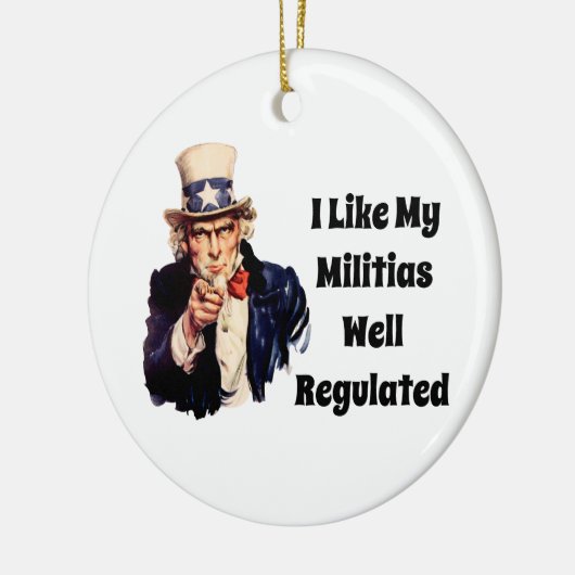 Goed gereguleerde milities keramisch ornament (Links)