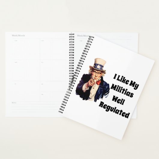 Goed gereguleerde milities planner (Display)