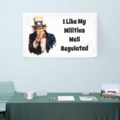 Goed gereguleerde milities spandoek (Beurs)