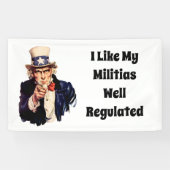 Goed gereguleerde milities spandoek (Horizontaal)