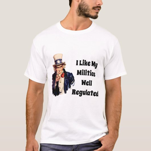 Goed gereguleerde milities t-shirt (Voorkant)