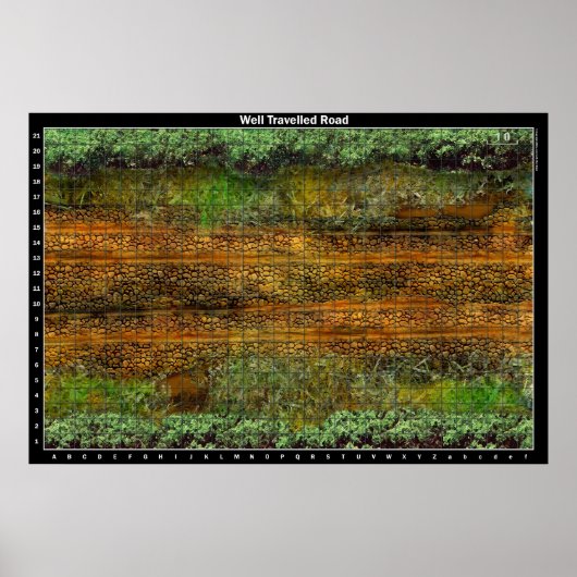 Goed gereisde weg - Poster voor gevechtskaarten (Voorkant)