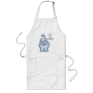 Goed geronde Hippo-Blue Hippopotamus Lang Schort