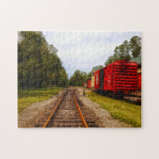 Goed geslaagd Boxcars. Legpuzzel