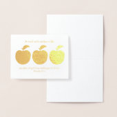 Goed gesproken woord appels goud pastor waardering folie kaarten (Display)