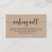 Goed gestreden, modern script, bruine kraft informatiekaartje (Voorkant)