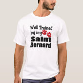 Goed getrainde Sint Bernard T-shirt (Voorkant)