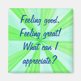 Goed gevoel, geweldig gevoel, bevestigingsmagneten magneet