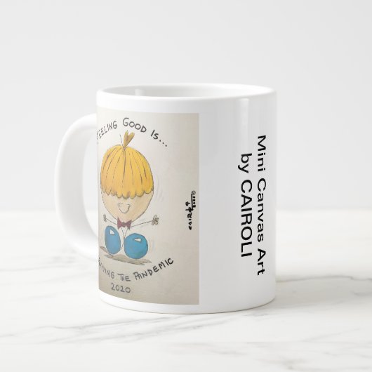 Goed gevoel is... Het overleven van de pandemie Grote Koffiekop (Links)