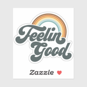 Goed gevoel regenboog -gesneden vinyl Stickers