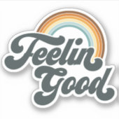 Goed gevoel regenboog -gesneden vinyl Stickers (Voorkant)
