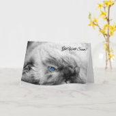 Goed gewenst Siamese kat Kaart (Gele Bloem)