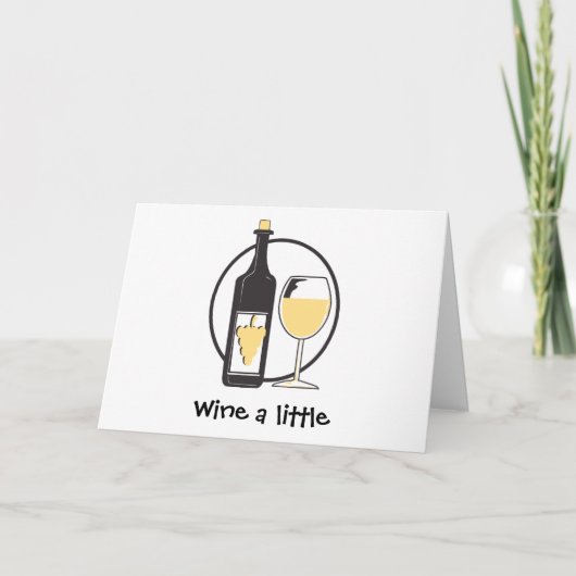 Goed gewonnen wijn een beetje kaart (Voorkant)