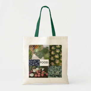 Goed gezond voedsel tote bag