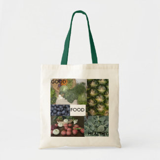 Goed gezond voedsel tote bag