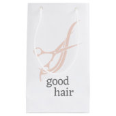 Goed haar Eenvoudig logo kapper colorist Klein Cadeauzakje (Voorkant)