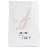 Goed Haar Eenvoudig Logo Kapper Kleurmaker Medium Cadeauzakje (Achterkant)