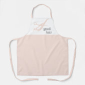 Goed Haar Eenvoudige Logo Hair Stylist Colourist Schort (Voorkant)