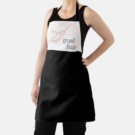 Goed Haar Eenvoudige Logo Hair Stylist Colourist Schort (Insitu)
