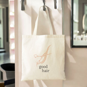 Goed Haar Eenvoudige Logo Hair Stylist Colourist Tote Bag
