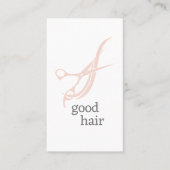 Goed Haar Eenvoudige Logo Hair Stylist Colourist Visitekaartje (Voorkant)