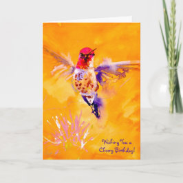 "Goed Hallo!" De Druk van de kolibrie Kaart