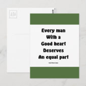 Goed hart briefkaart (Voorkant / Achterkant)