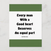 Goed hart briefkaart (Voorkant)