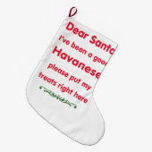 goed Havanees Grote Kerstsok (Voorkant (Hangend))