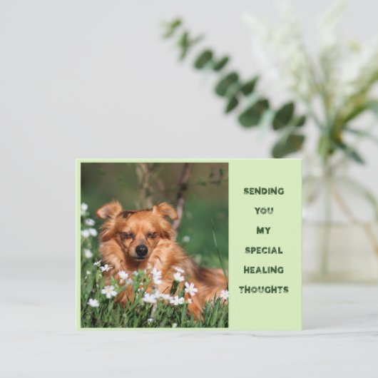 Goed - Healing - Gute Besserung  Briefkaart (Staand voorkant)