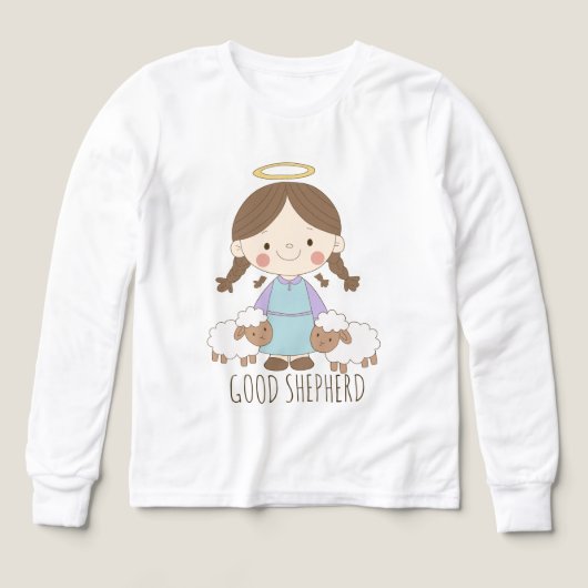 Goed Herder Leuke Christelijke Kinder T-Shirt (Voorkant)