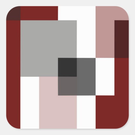 Goed het Slecht en het Idee [detail "Goed"] Vierkante Sticker (Voorkant)