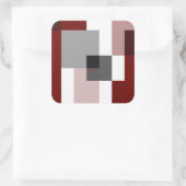 Goed het Slecht en het Idee [detail "Goed"] Vierkante Sticker (Tas)