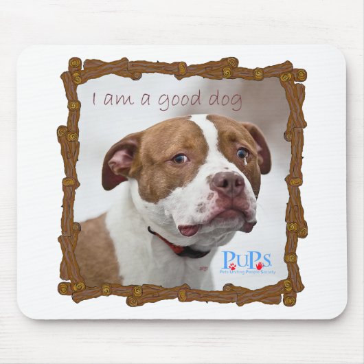 Goed Hond Pit Bull Redding Muismat (Voorkant)