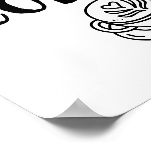 Goed hout gesponsord door koffie Funny Caffeine Lo Poster (Hoek)