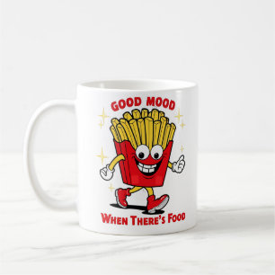 Goed humeur als er eten is koffiemok
