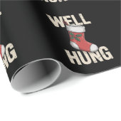 Goed Hung Dirty Christmas Stocking Holiday Kerstmi Cadeaupapier (Rol Hoek)