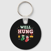 Goed Hung Funny Kerstboom Ballen X-mas Stockin Sleutelhanger (Voorkant)