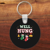 Goed Hung Funny Kerstboom Ballen X-mas Stockin Sleutelhanger (Voorkant)
