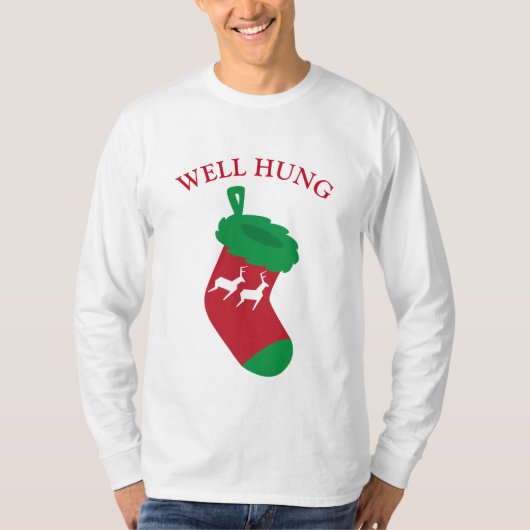 Goed Hung kerststooking T-shirt (Voorkant)