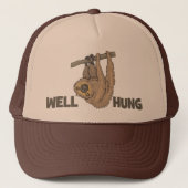 Goed Hung Sloth Trucker Hat Trucker Pet (Voorkant)