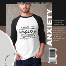 Goed in Angst 3/4 Mouwen Raglan T-Shirt