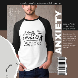 Goed in Angst 3/4 Mouwen Raglan T-Shirt